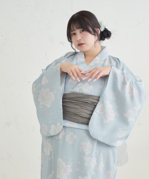 大きいサイズ　浴衣　付属帯つき Louiosy Louiosy（ルオシー） 浴衣 「Louisy」「大きいサイズ」アソート花柄