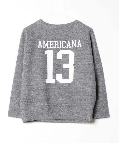 「AMERICANA」 長袖カットソー XX-SMALL グレー レディース_画像2