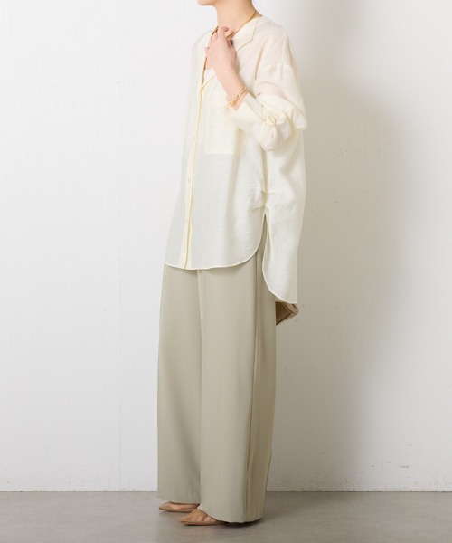 「COLLAGE GALLARDAGALANTE」 長袖シャツ FREE ネイビー レディース_画像10