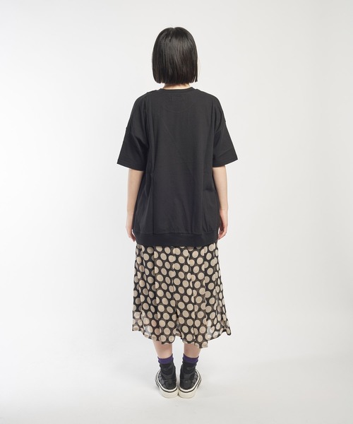 「gomme」 パンツ MEDIUM ブラック×ホワイト レディース_画像7