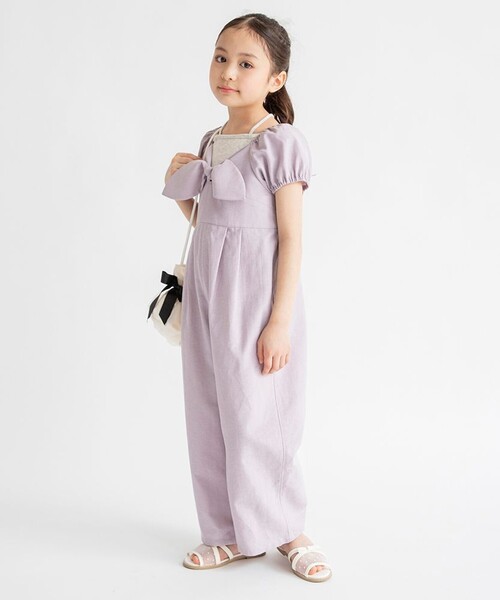 サロペット・オーバーオール・オールインワン THE SHISHIKUI C JUMP SUITS LAVENDER branshes（ブランシェス） サロペット オーバーオール 「プチレディ