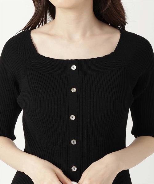 「WILLSELECTION」 半袖ニット MEDIUM オレンジ レディース_画像8