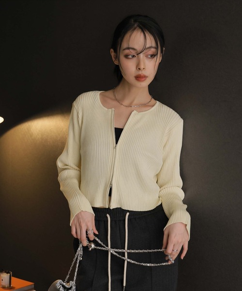 「Girly Doll」 ニットカーディガン M ナチュラル レディース_画像6