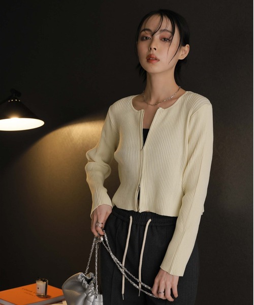「Girly Doll」 ニットカーディガン M ナチュラル レディース_画像7