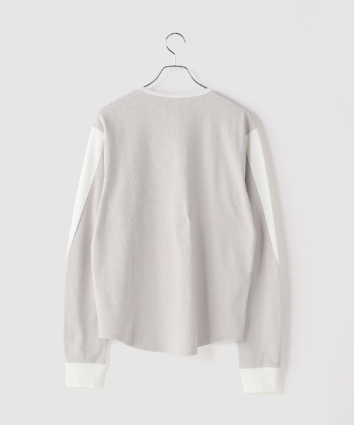 JIEDA（ジエダ） ヘンリーネック tシャツ SWITCHING HENRY NECK L/S