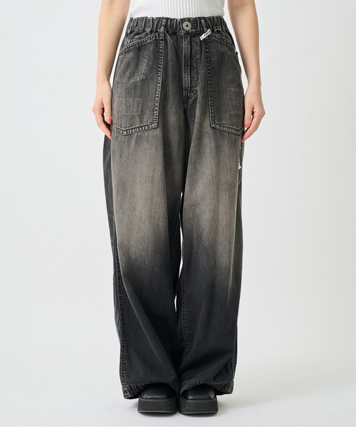 24ss MIHARA YASUHIRO ドッキングワイドデニムパンツ 44 MAISON MIHARA YASUHIRO（メゾン ミハラヤスヒロ） ワイドパンツ