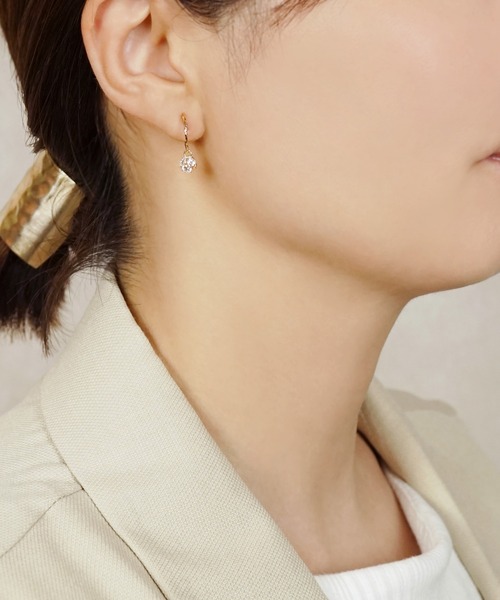 ピアス 「 Palette」K10 キュービックジルコニアチャーム レディース | TAKE-UP | 04
