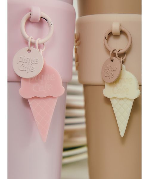 gelato pique（ジェラートピケ） タンブラー 「cafe」ストロー付き