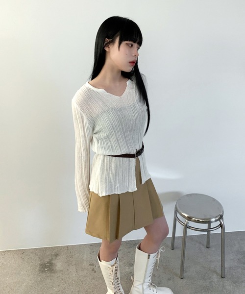 最終値下げ　GEN エレメント　レース　ブーツ　25.5センチ 厚底スニーカーソールブーツ[品番：ATAW0001268]｜attagirl