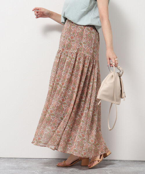 高品質スカート Web限定 オリエンタル柄シフォンスカート スカート レディースファッション ファッション 12 573 Www Jesuitnola Org