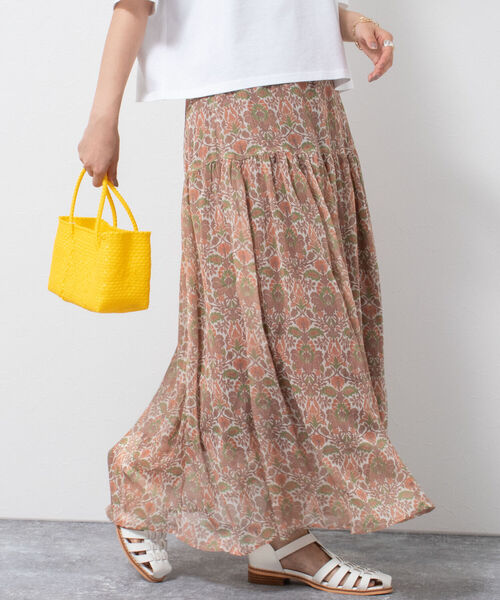 高品質スカート Web限定 オリエンタル柄シフォンスカート スカート レディースファッション ファッション 12 573 Www Jesuitnola Org