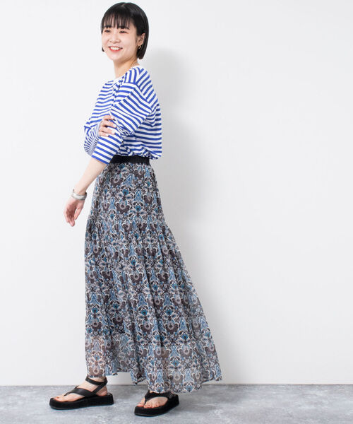 高品質スカート Web限定 オリエンタル柄シフォンスカート スカート レディースファッション ファッション 12 573 Www Jesuitnola Org