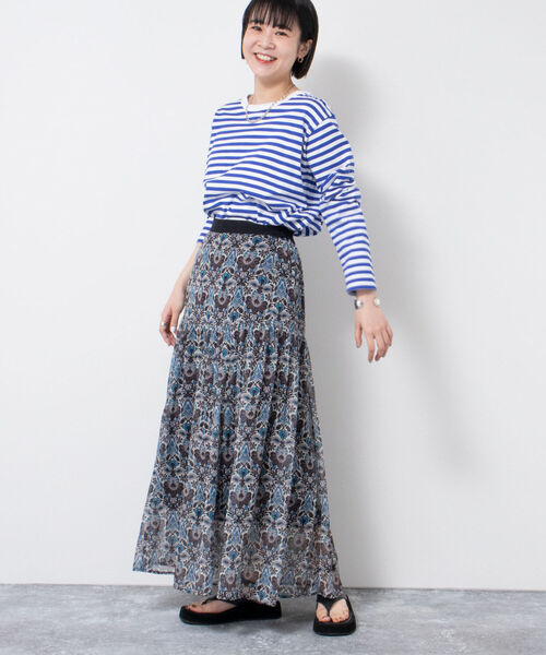 高品質スカート Web限定 オリエンタル柄シフォンスカート スカート レディースファッション ファッション 12 573 Www Jesuitnola Org