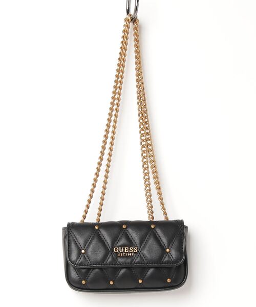 GUESS（ゲス） ショルダーバッグ バッグ スタッズキルトミニショルダー 