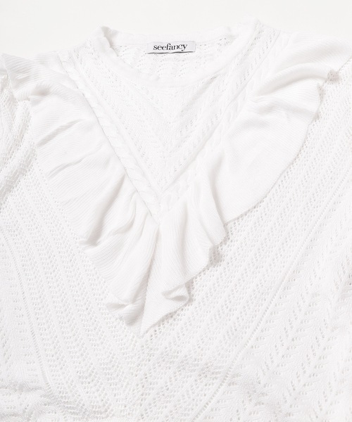ブラウス シャツ 「seefancy」see-through tops レディース