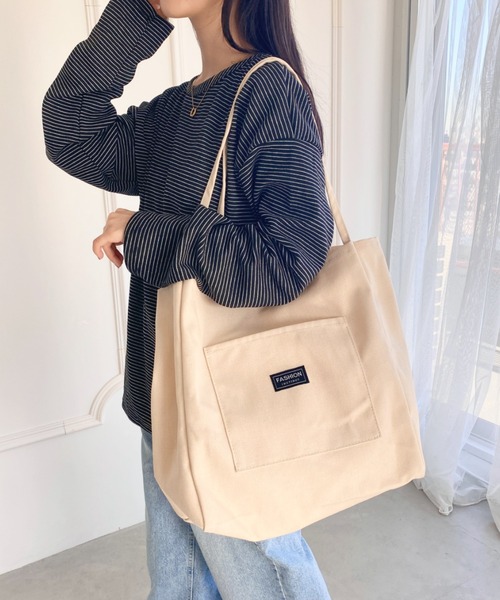 トートバッグ 「A4収納可能」無地キャンバストートバッグ レディース