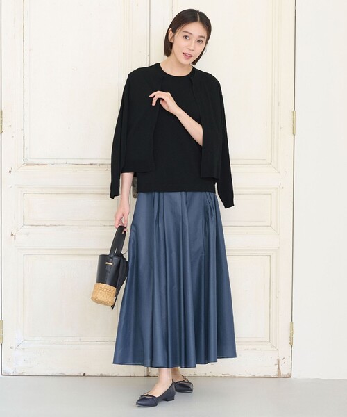 自由区（ジユウク） スカート 「洗える・XSサイズあり」シアー