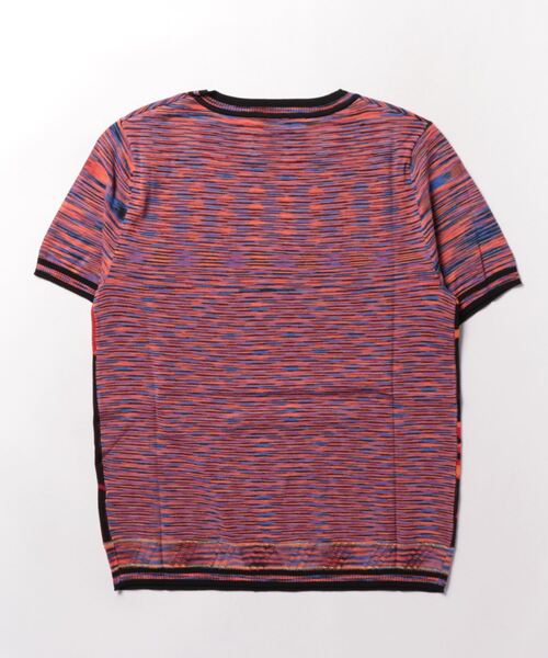デシグアル Desigual 風景モチーフ ニットTシャツ （オレンジ） デシグアル Desigual 風景モチーフ ニットTシャツ （オレンジ