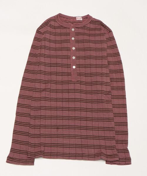 レディース tシャツ Tシャツ 「YOUNG ＆ OLSEN The DRYGOODS STORE」/BROAD RIB HENLEY NECK LS｜zozo｜02