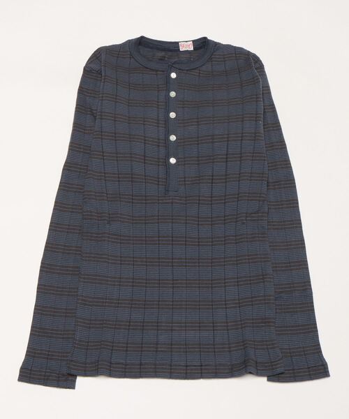 tシャツ 「YOUNG ＆ OLSEN The DRYGOODS STORE」/BROAD RIB HENLEY NECK LS レディース メンズ