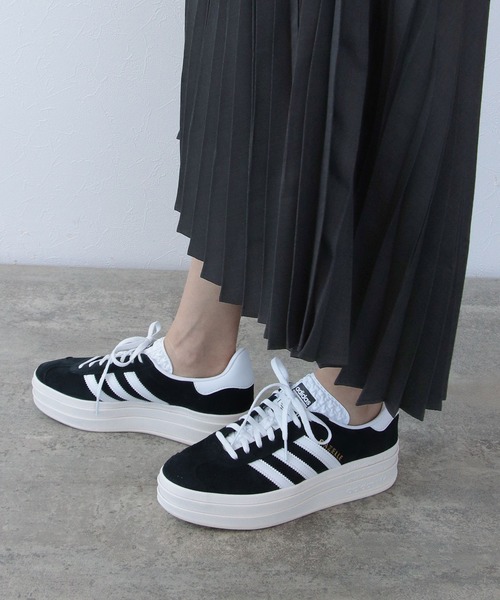 アディダス GAZELLE BOLD スニーカー レディース adidas 黒 adidas スニーカー 「adidas/アディダス」 GAZELLE BOLD W