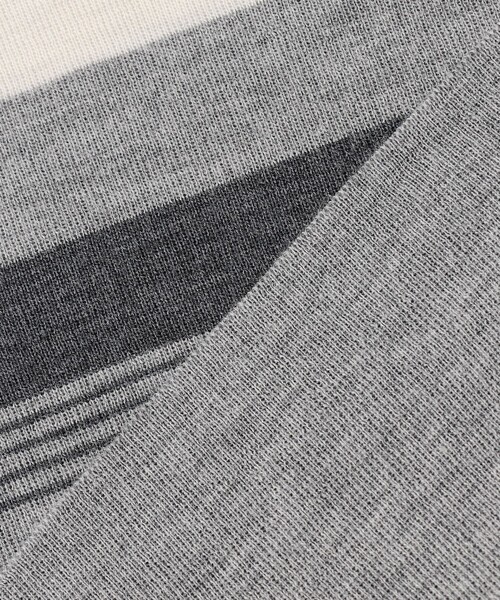 ニット セーター 「洗える」MULTI PITCH STRIPE ボーダー