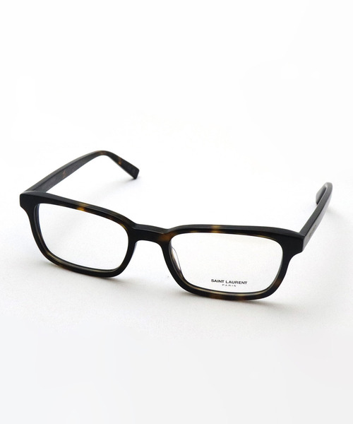 伊達メガネ メガネ 眼鏡 「SAINT LAURENT/サンローラン」スクエア メガネ SL671 002 メンズ レディース