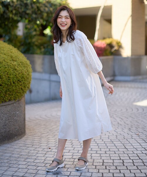 ANY（エニィ） ワンピース 「洗濯機可能」「ペチコート付」エンブロイ