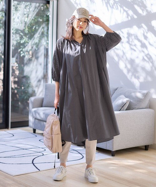 ANY（エニィ） ワンピース 「ペチコート付」エンブロイダリー