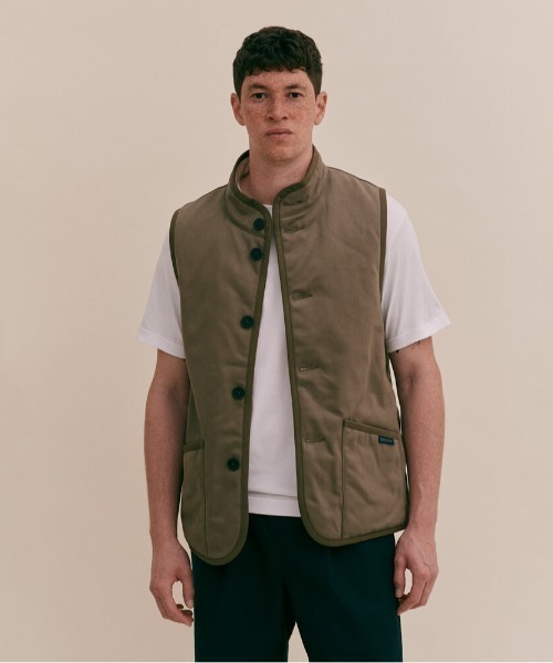 LAVENHAM（ラベンハム） ベスト ジレ Workwear Button Mickfield