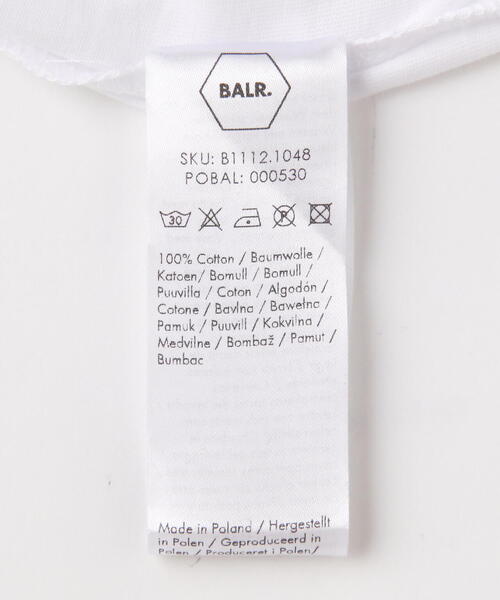 BALR. tシャツ BALR./ボーラー/BRAND STRAIGHT T-SHIRT/正規商品
