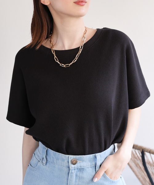 大きいサイズ 23区 コットン ビックシルエットTシャツ(自由区ICBクミキョク BE12208-m-01-pl.jpg