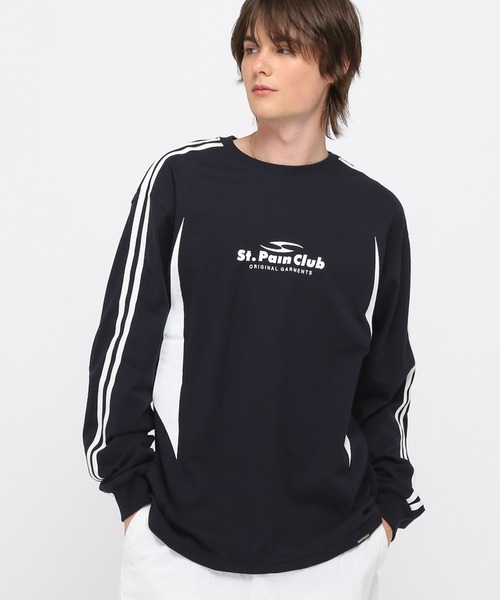 tシャツ 「UNISEX」SAINTPAIN／EMBLEMラインロングスリーブT