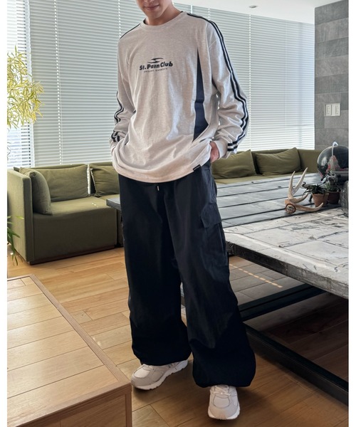 tシャツ 「UNISEX」SAINTPAIN／EMBLEMラインロングスリーブT