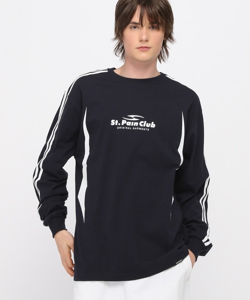 tシャツ 「UNISEX」SAINTPAIN／EMBLEMラインロングスリーブT