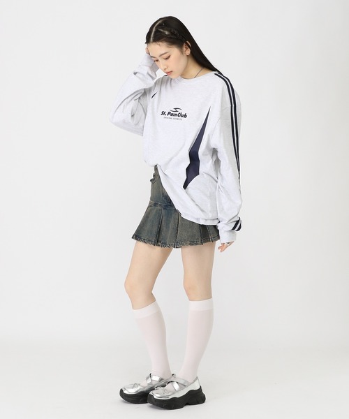 tシャツ 「UNISEX」SAINTPAIN／EMBLEMラインロングスリーブT