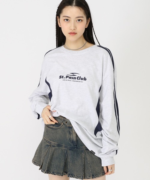 tシャツ 「UNISEX」SAINTPAIN／EMBLEMラインロングスリーブT