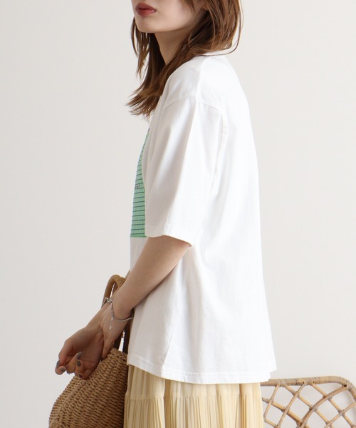Emago（イマゴ） tシャツ 半袖 文房具刺繍T レディース : ZOZOTOWN 