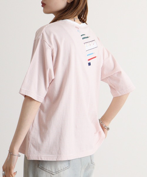 Emago（イマゴ） tシャツ 半袖 文房具刺繍T レディース : ZOZOTOWN 