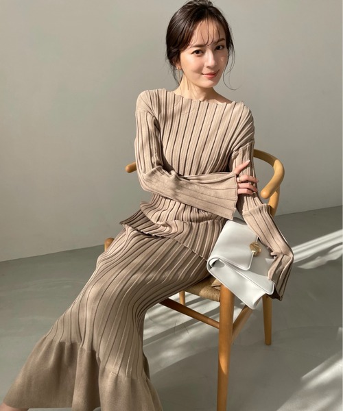 anuans」 セットアップ FREE ベージュ レディース : 83622003  