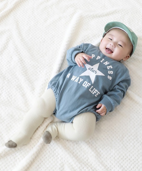 devirock（デビロック） ベビー ベビー バイカラータイツ(滑り止め付き