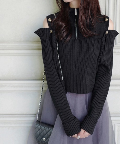 mily bilet ニット セーター 「mily bilet」上品なあざと