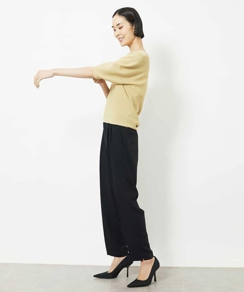 MICHEL KLEIN ニット セーター ホールガーメント(R)Vネック