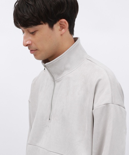 LAKOLE（ラコレ） スエードハーフZIPプルオーバー / 140614 メンズ