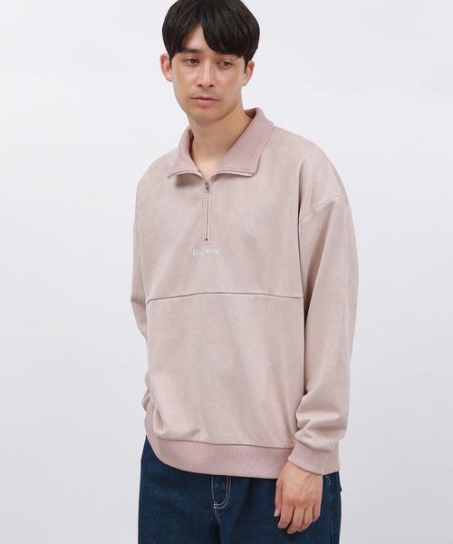 LAKOLE（ラコレ） スエードハーフZIPプルオーバー / 140614 メンズ