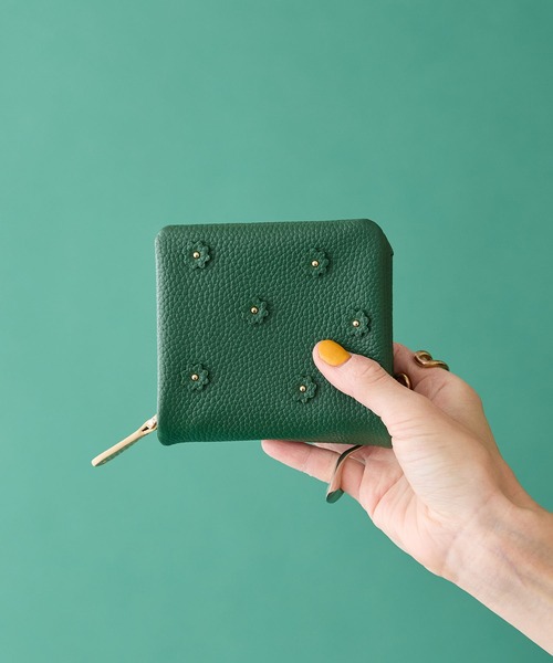 Hashibami 財布 「HASHIBAMI」スモールフラワー ハーフウォレット