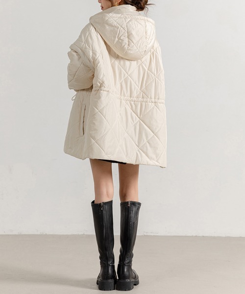 ベスト ジレ レディース 2WAYドローコードキルティング×ベストショートジャケット レディース DAY CLOSET ベスト ジレ レディース 2WAYドローコード