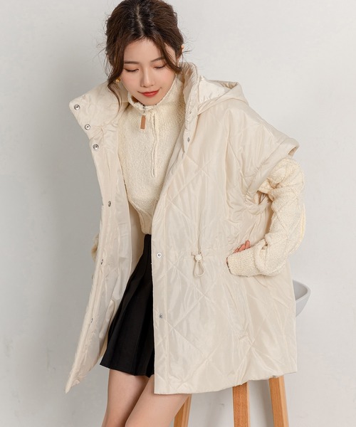 DAY CLOSET ベスト ジレ レディース 2WAYドローコード