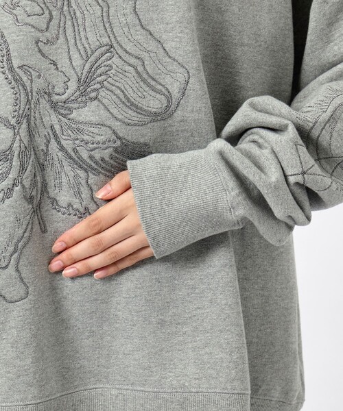 トレーナー スウェット 「MUKASA/ムカサ」ORB EMBROIDERY SWEAT レディース MUKASA トレーナー スウェット 「MUKASA/ムカサ」ORB EMBROIDERY