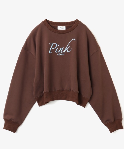 トレーナー スウェット atmos pink Cropped Sweat Shirt / アトモス ピンク クロップド スウエットシャツ レディース atmos girls トレーナー スウェット pink Cropped Sweat Shirt
